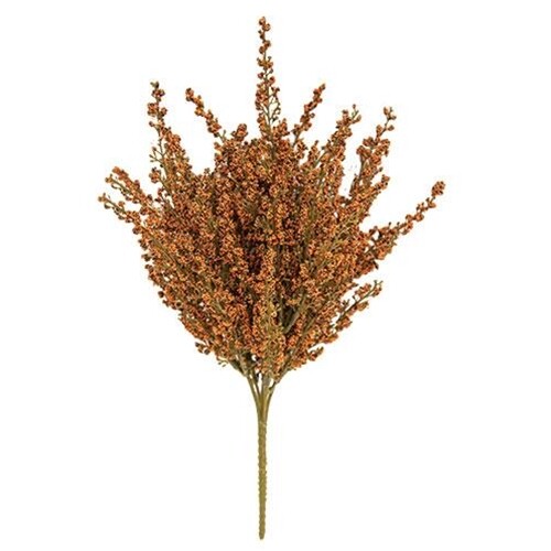 Country Fall Heather Bush Pumpkin Astilbe buds Orange 11″ Tall NEW