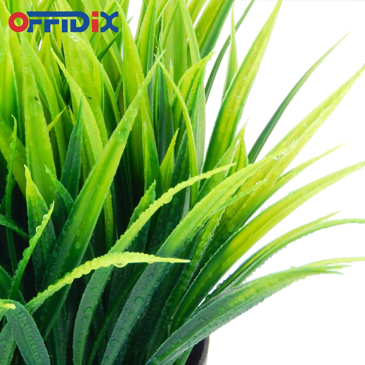 1 PC Artificial Potted Wheat Grass Plant with Black Plastic Pot for Home Decor