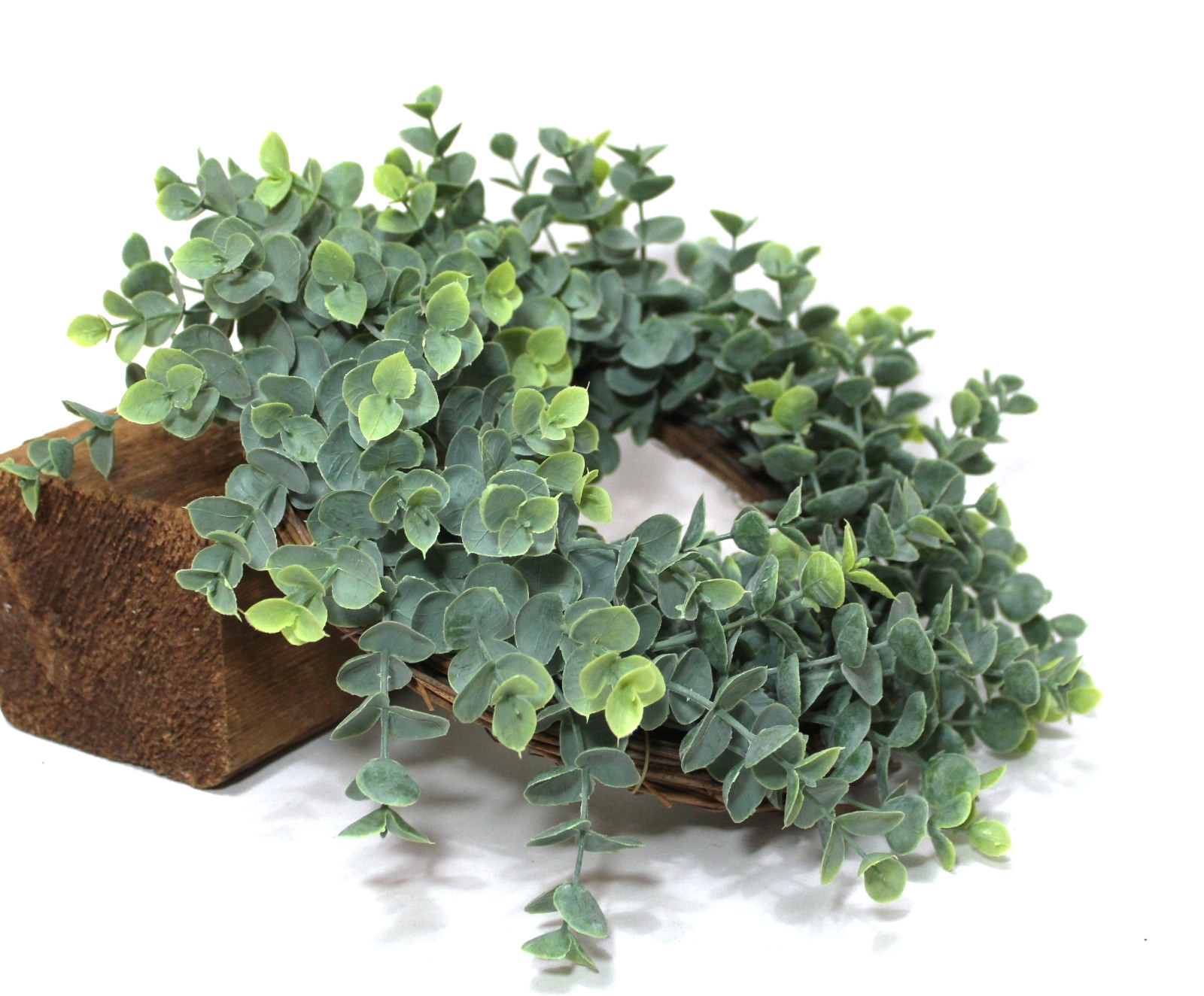 BoxWood Wreath Artificial Greenery 13″ Candle Ring