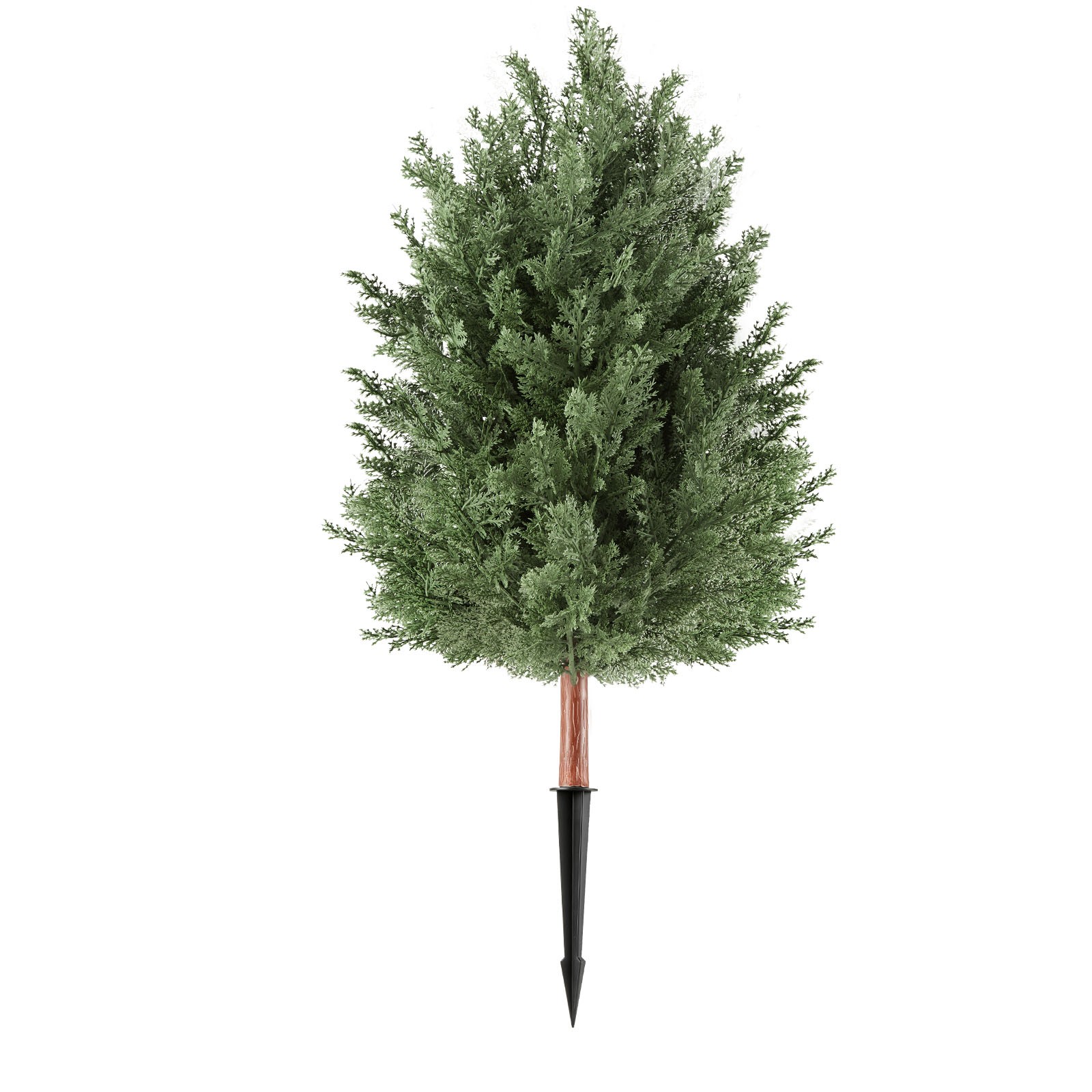 VEVOR Artificial Topiary Cedar Bush 3 Ft Set of 2 Greenery Fake Shrubs PE Faux