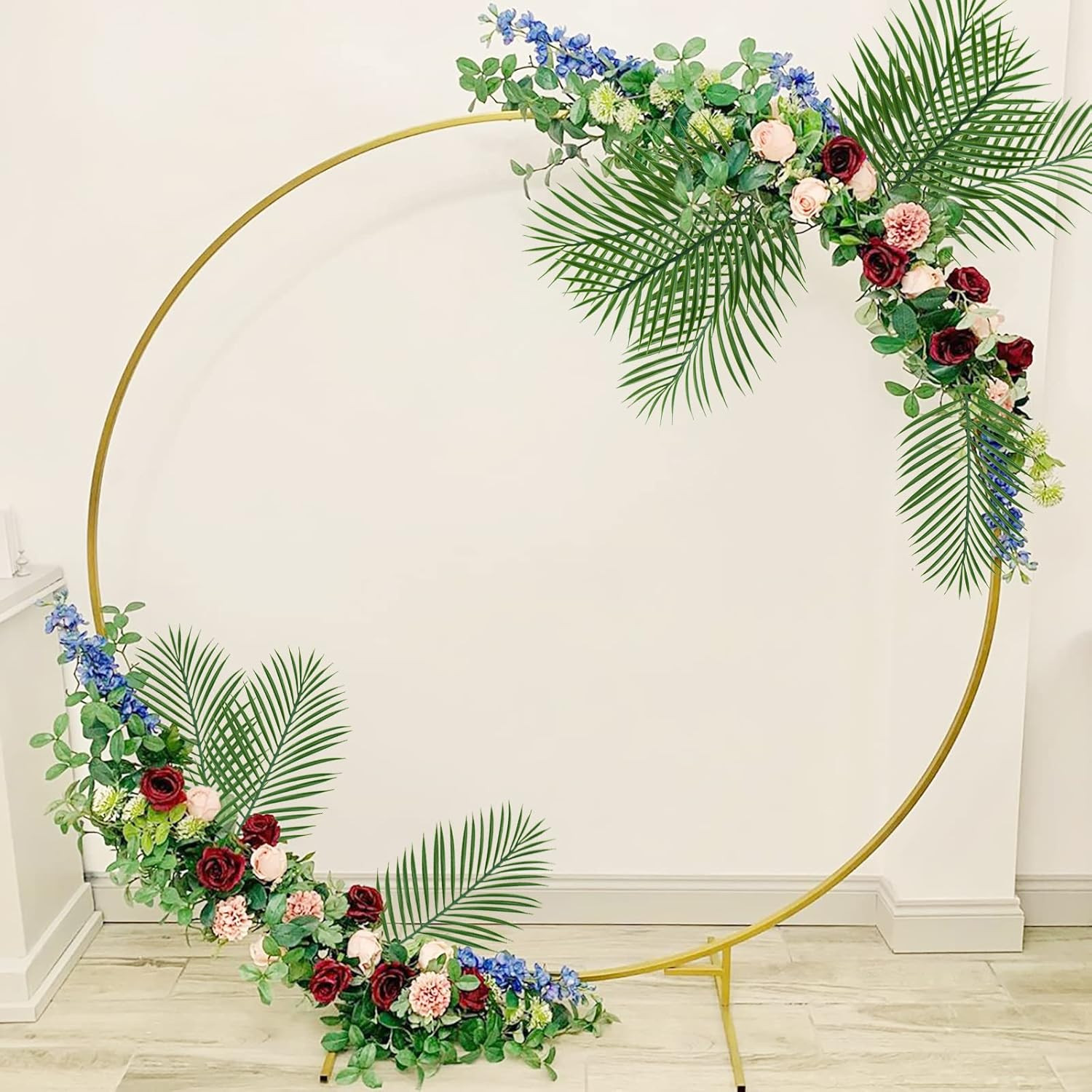 14Pcs Artificial Palm Leaves, 20.4″ Outdoor Faux Palm Fronds Fake Tropical Palm