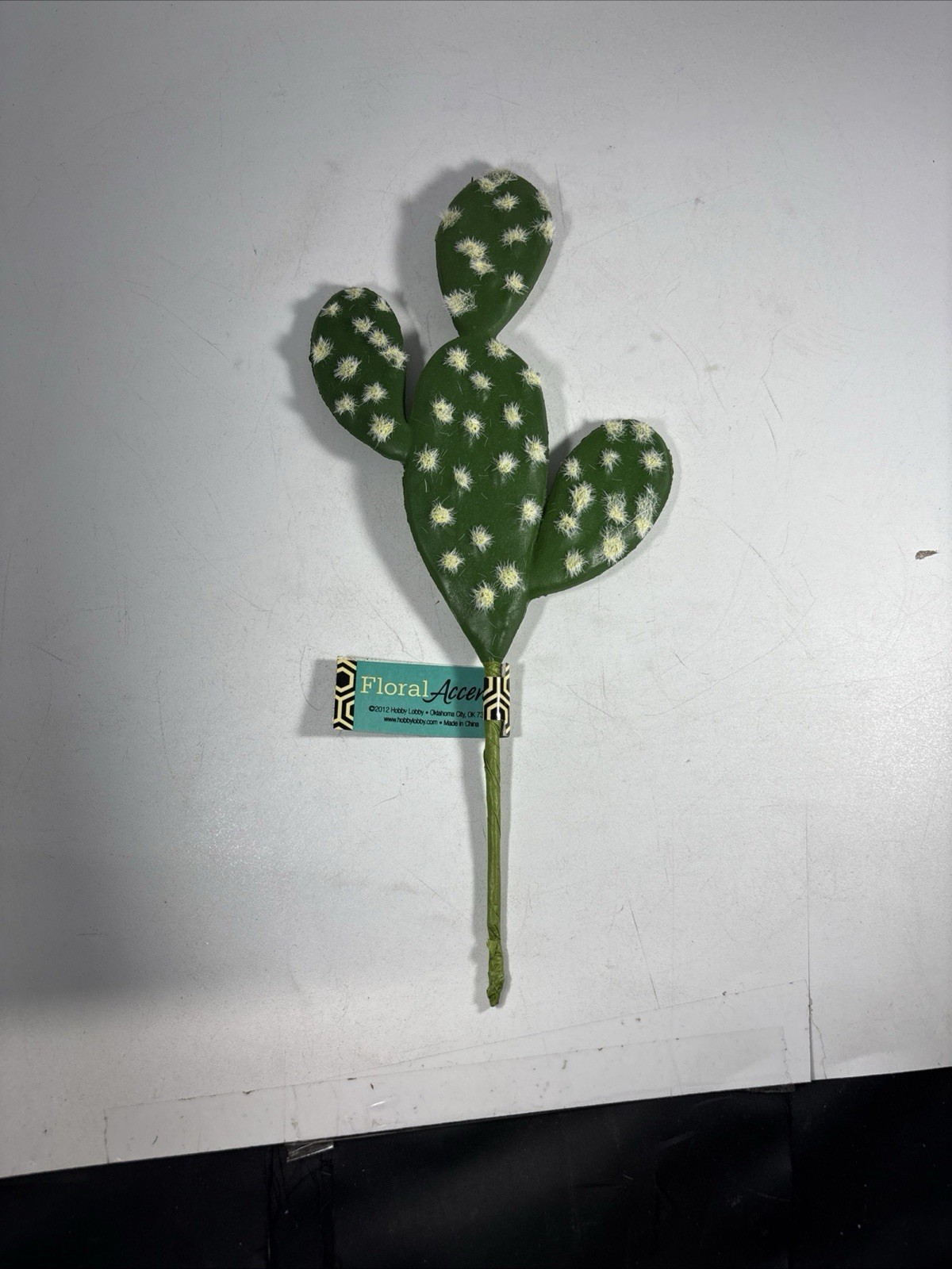 Set of 4 Artificial Prickly Pear Cactus Plant 7-3/4″ Floral Picks NWT