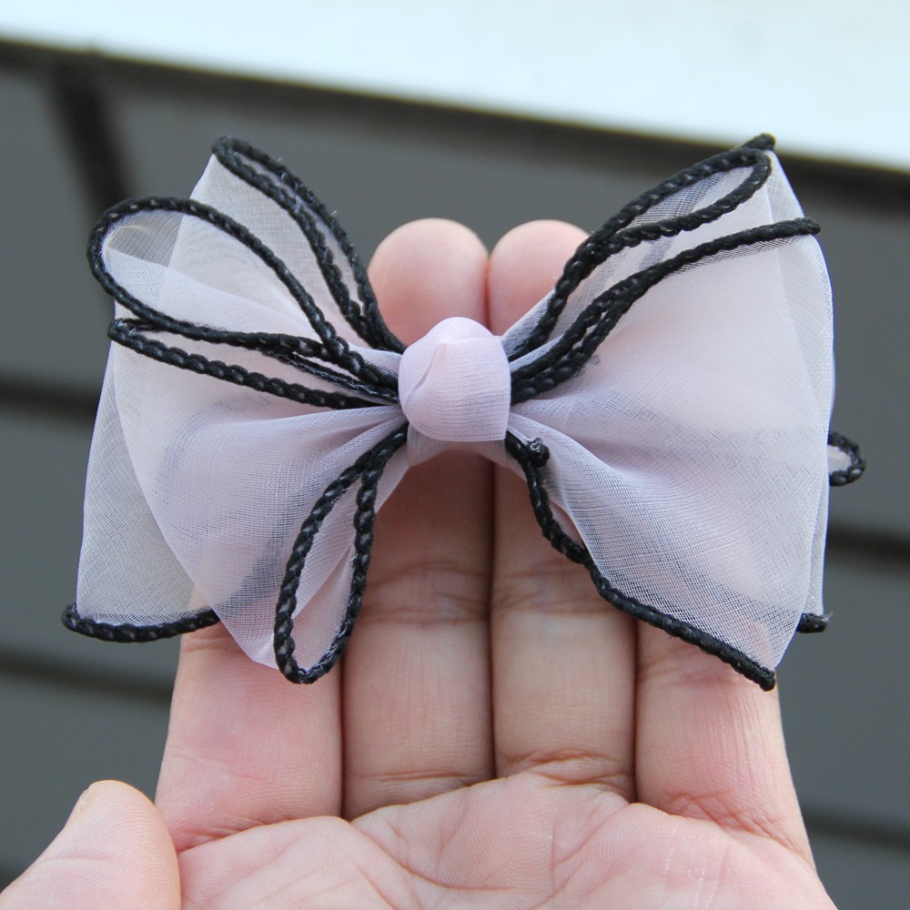 8.5cm Yarn Bows Organza Ribbon Bow Flowers for Bouquet Gift Wrapping Handwork