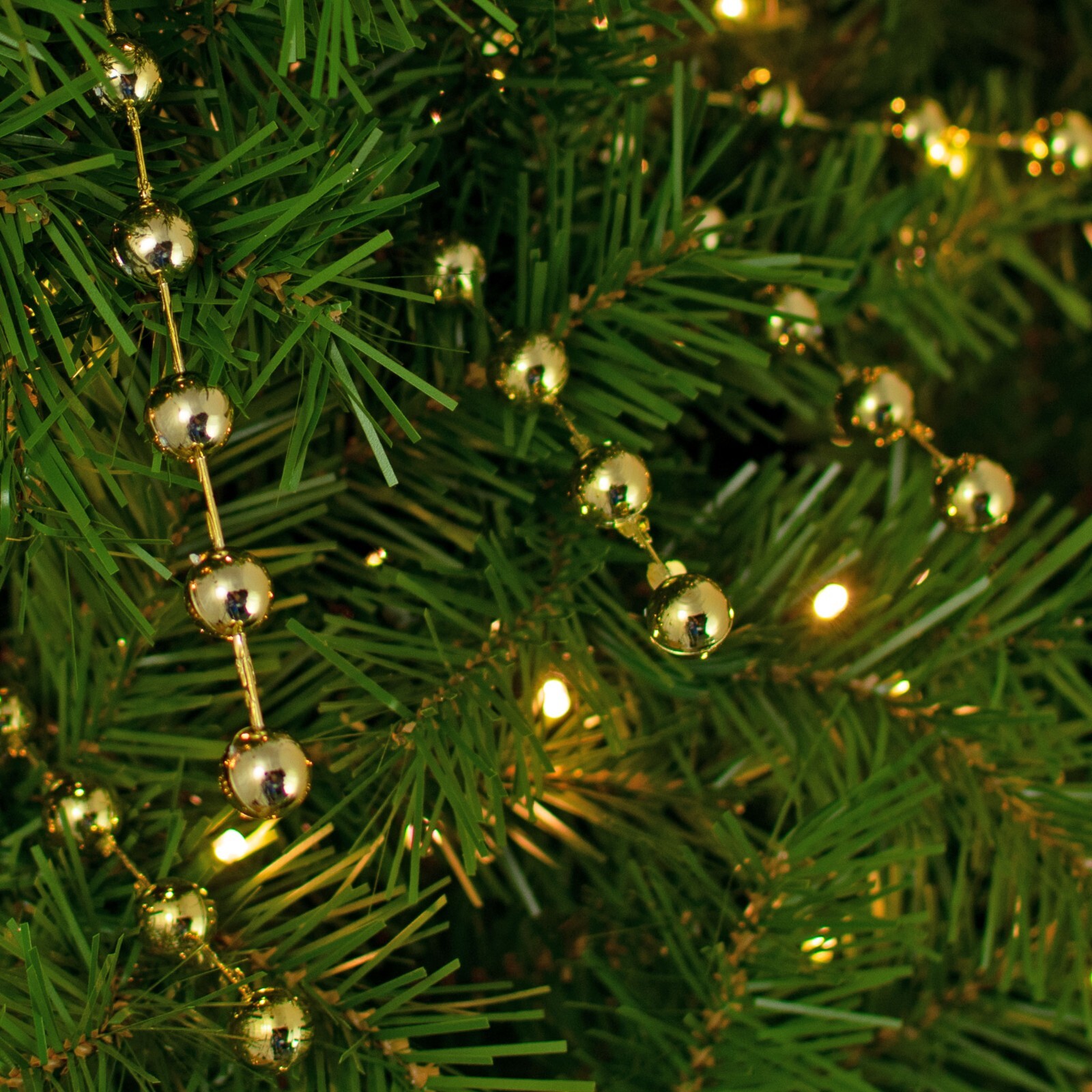 Artifical Gold Berry Stem Branches Christmas Tree Ornament Picks, Pack of 48