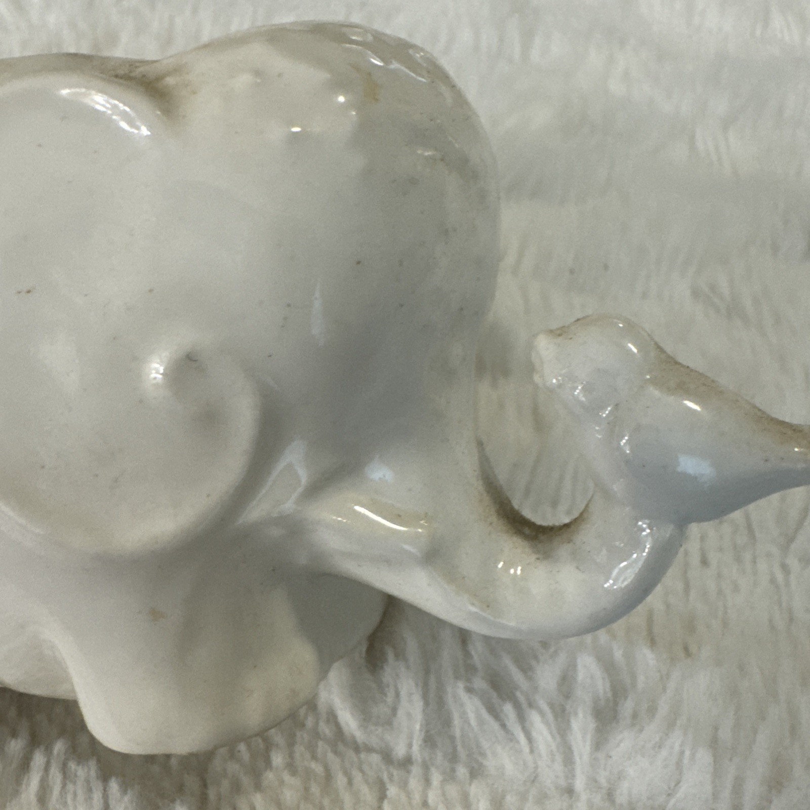 Elephant Succulent small Planter Shaped Pot Decor Home Office Desk nursery WHITE