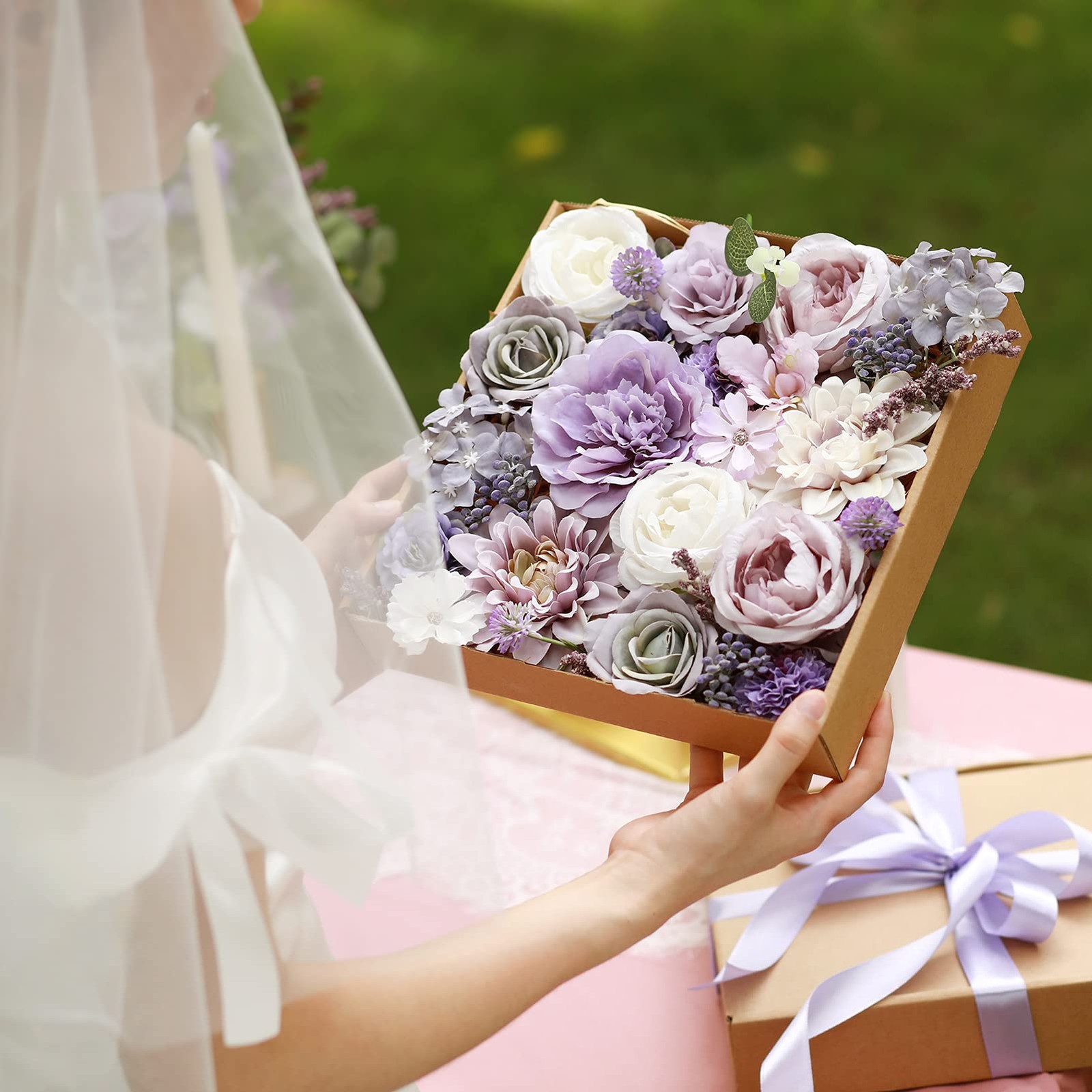 Artificial Flowers Combo for DIY Centerpieces Arrangements Wedding Bridal Bou…