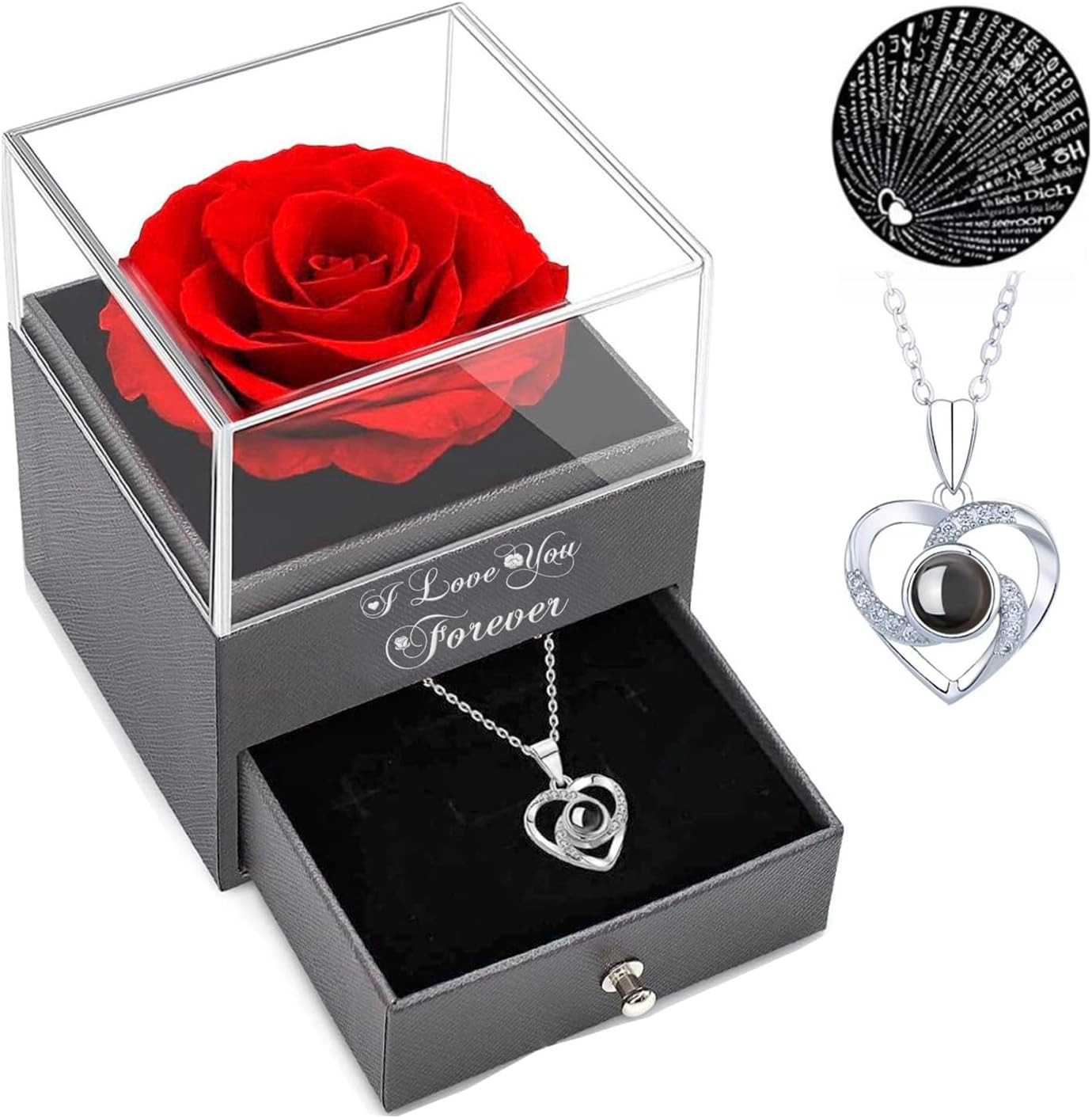 Preserved Real Roses Gifts for Mom Wife Girlfriend Her on Anniversary Mother’…
