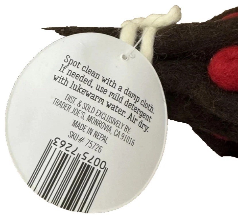 Trader Joe’s Holiday Felted Ilex Berries 6 Branches Christmas Tree Decor Red NEW