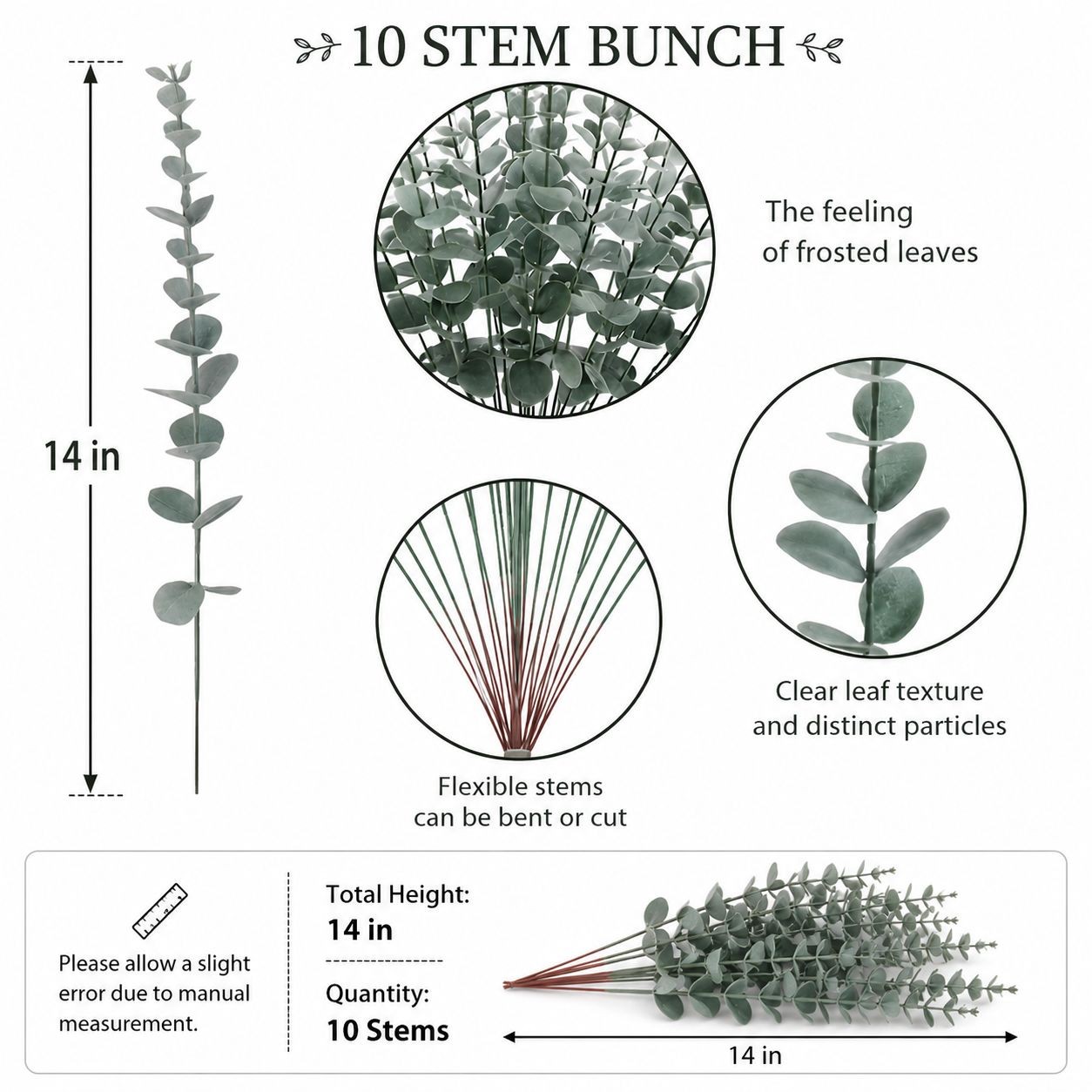 Faux Eucalyptus Stems Sage Green Eucalyptus Greenery Artificial Eucalyptus Weddi
