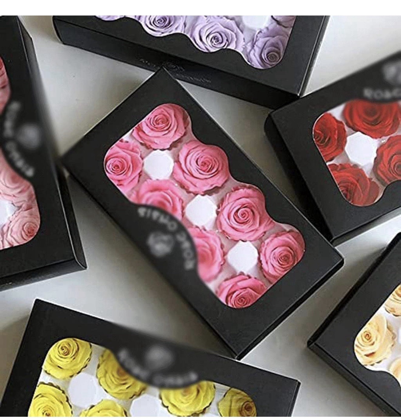 Preserved Rose in a Box Real Rose Flower for Birthday Gifts