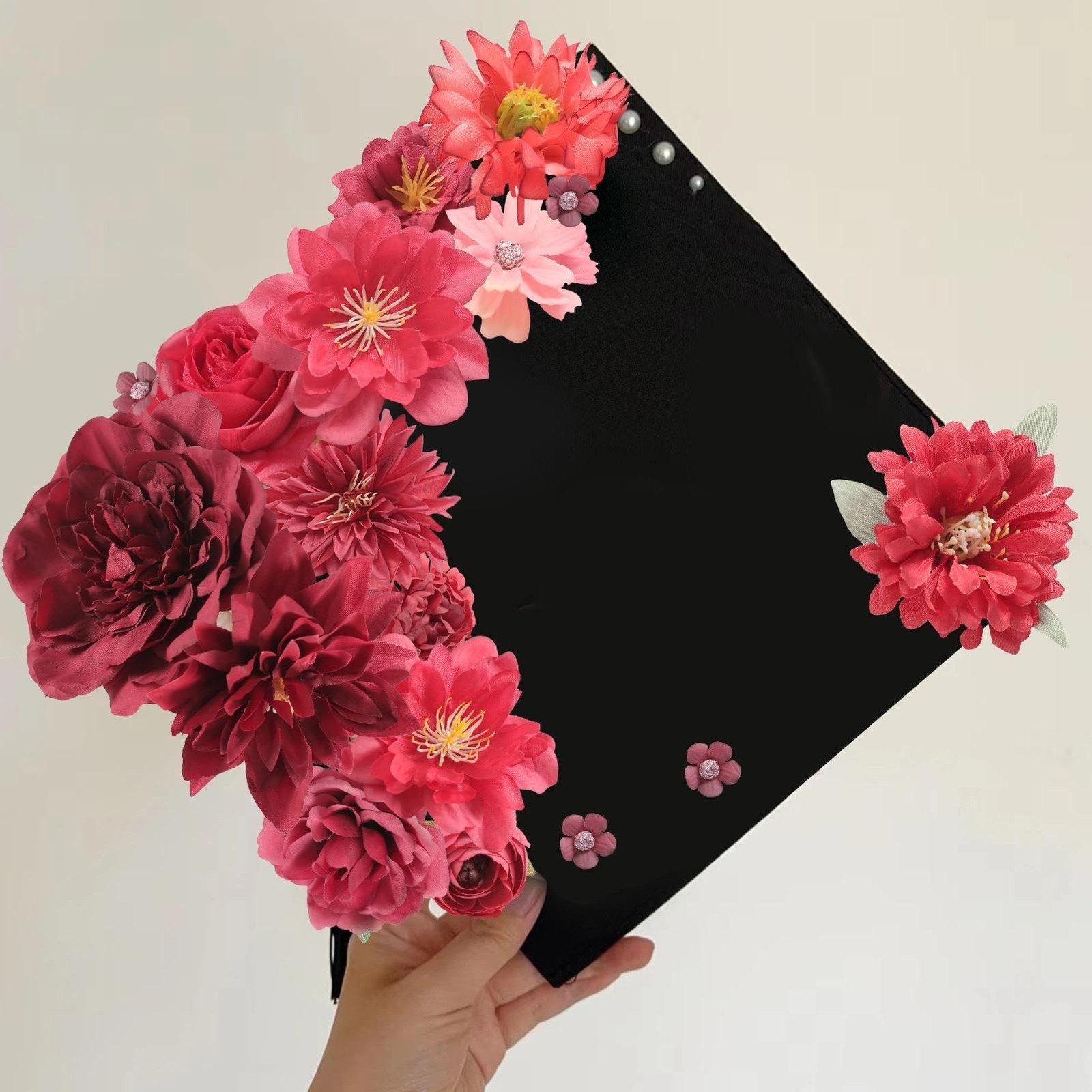 Artificial Flowers Heads Combo Red Flowers Mix Silk Flowers Heads Bulk Faux R…