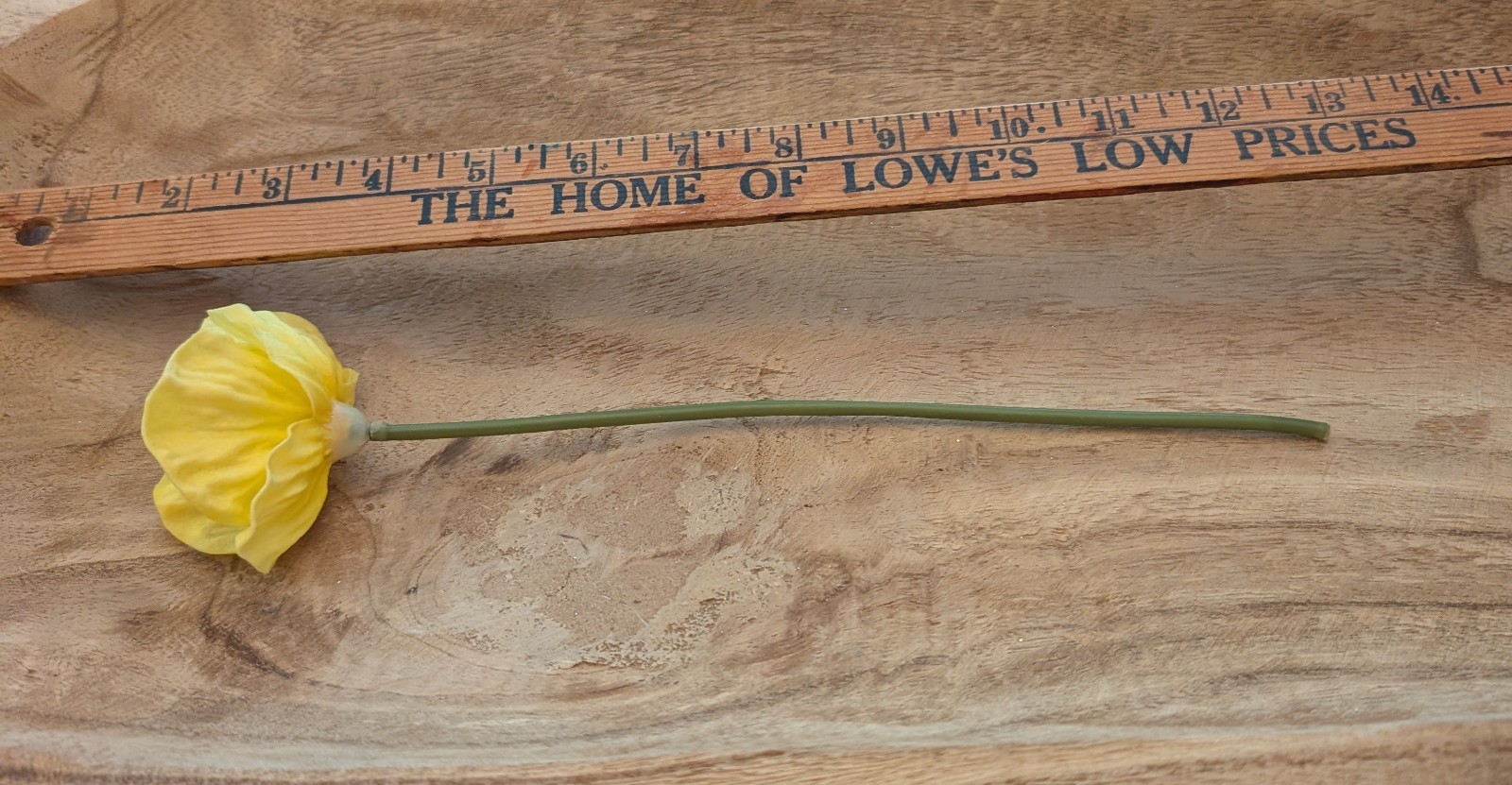 Real Touch Faux Yellow Artificial Poppy Flower, Twelve Stems, 12-Inches Each