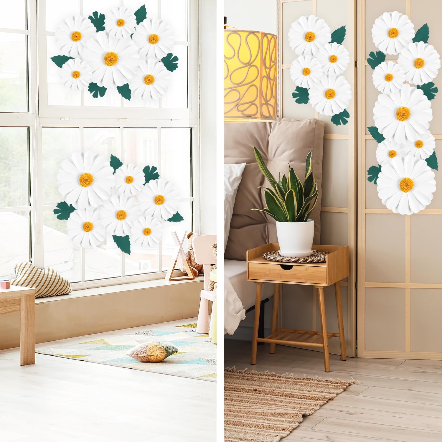 Paper Flowers Decorations for Wall Giant Daisy Artificial Flowers Bulletin Bo…
