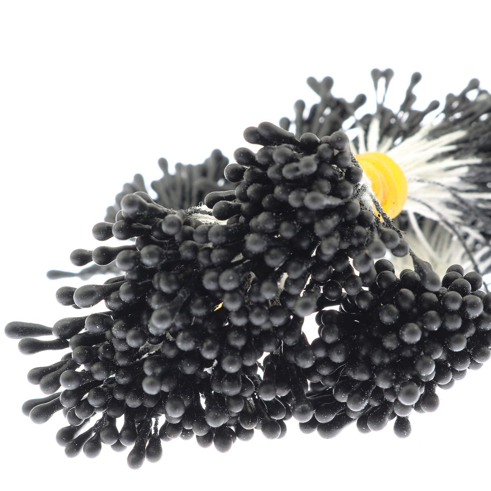 ~400 PCS Matte Black Artificial Pearlized Floral Stamen for Flower Making