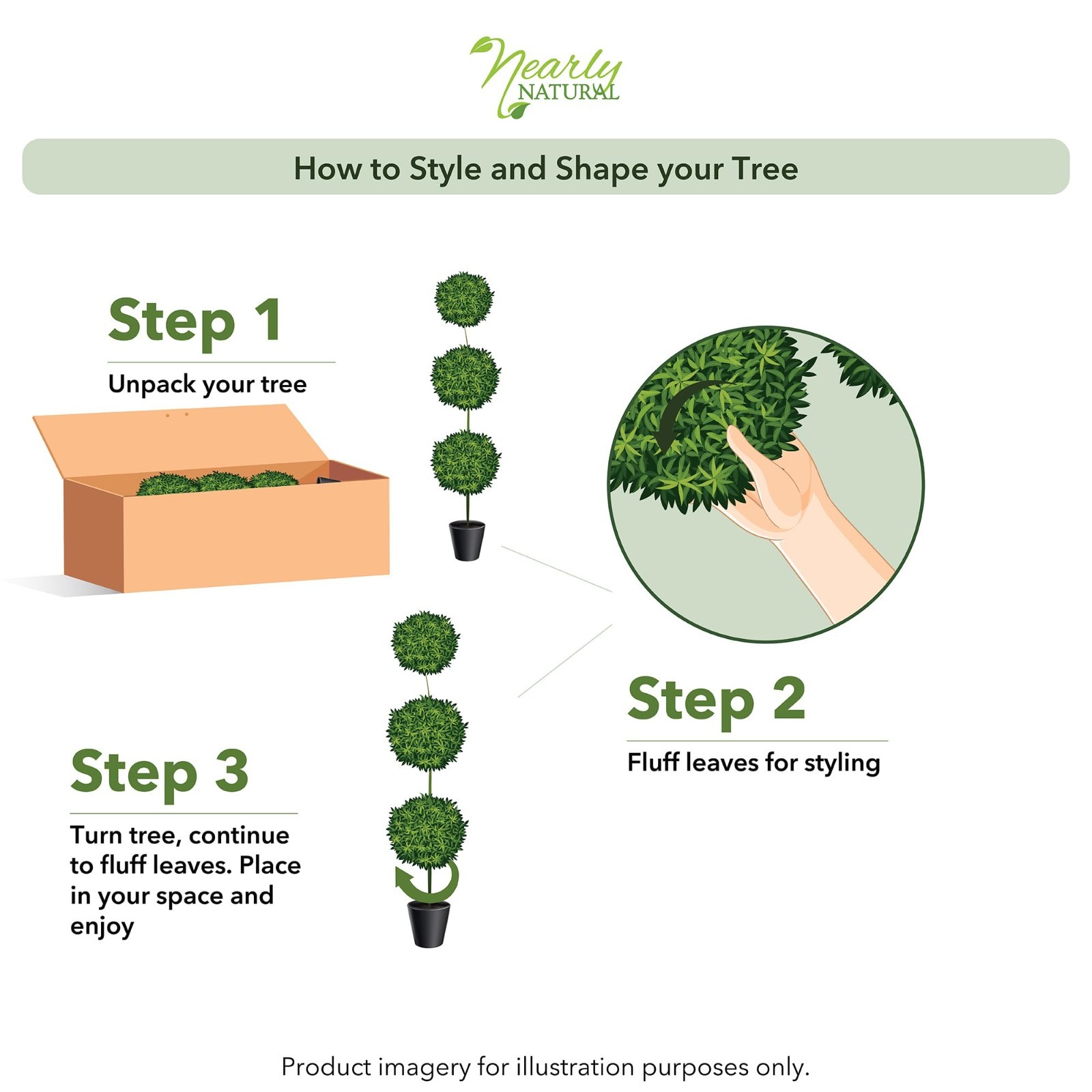 36″ Artificial Triple Ball Boxwood Topiary Tree in Pot | Indoor/Outdoor Decor, R