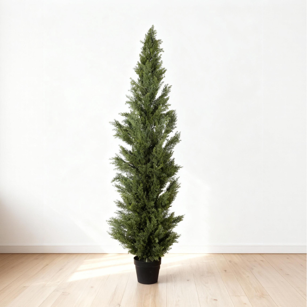 5FT artificial cypress tree realistic indoor and outdoor fake pruning plant
