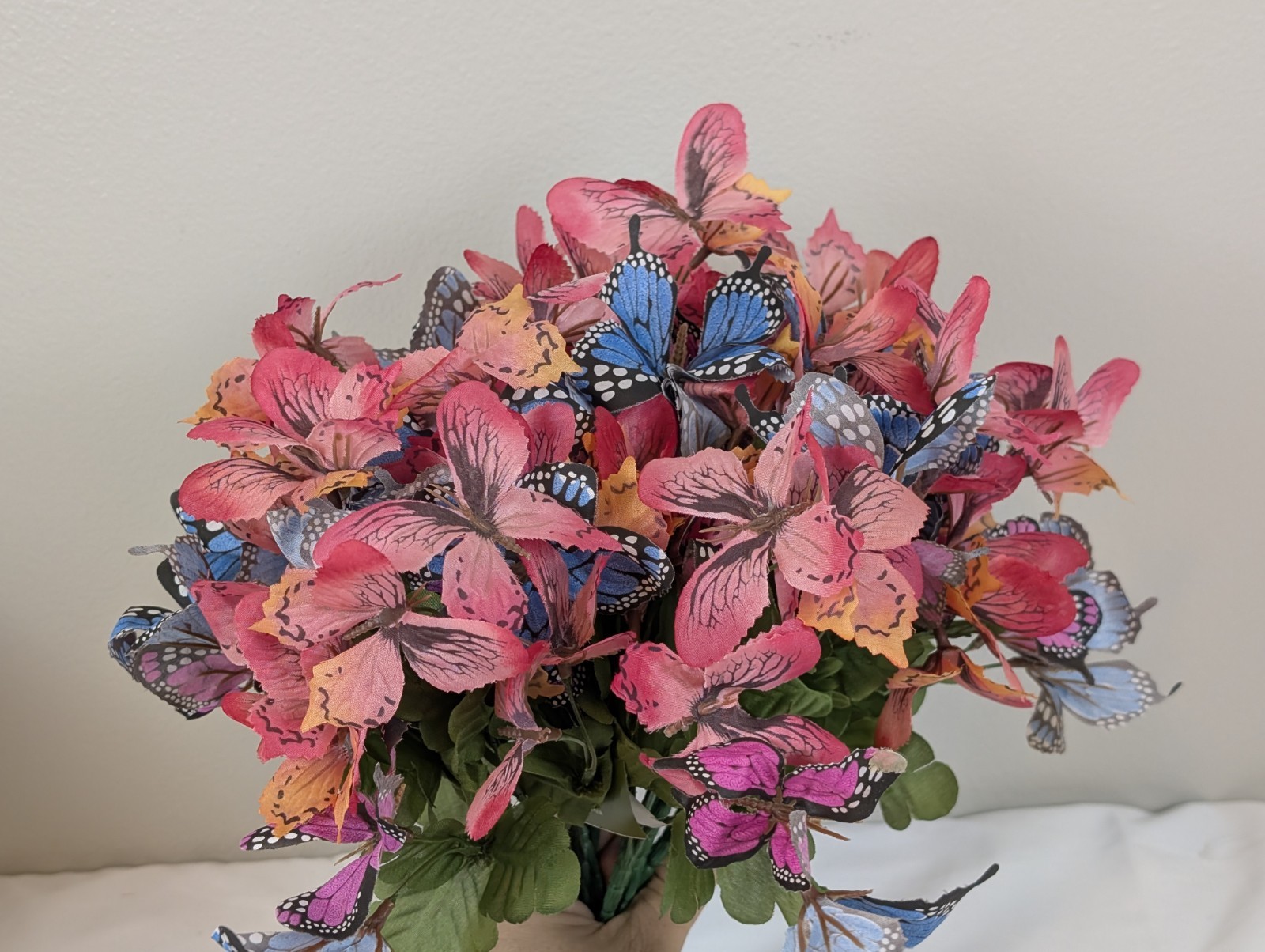 10pc Artificial Butterfly Floral Picks Bouquet Stems Spring Summer Home Decor