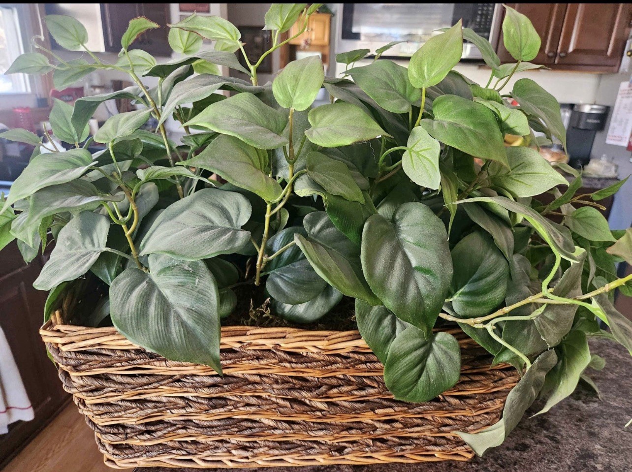 Artificial Ledge Plant In Basket, Home Decor