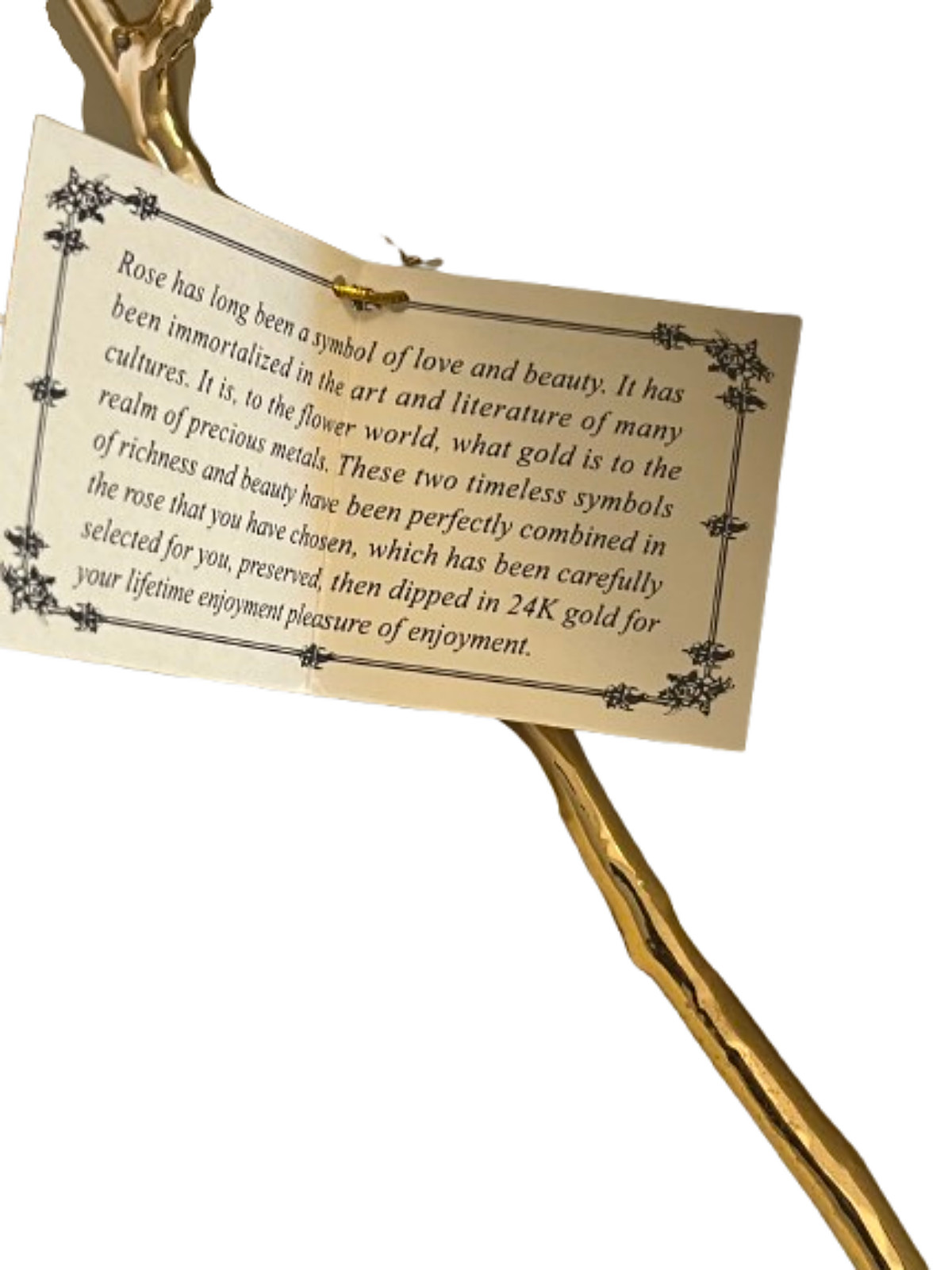 24K Gold Dipped Real Rose Handpicked Real Rose Preserved in 24K Gold USA