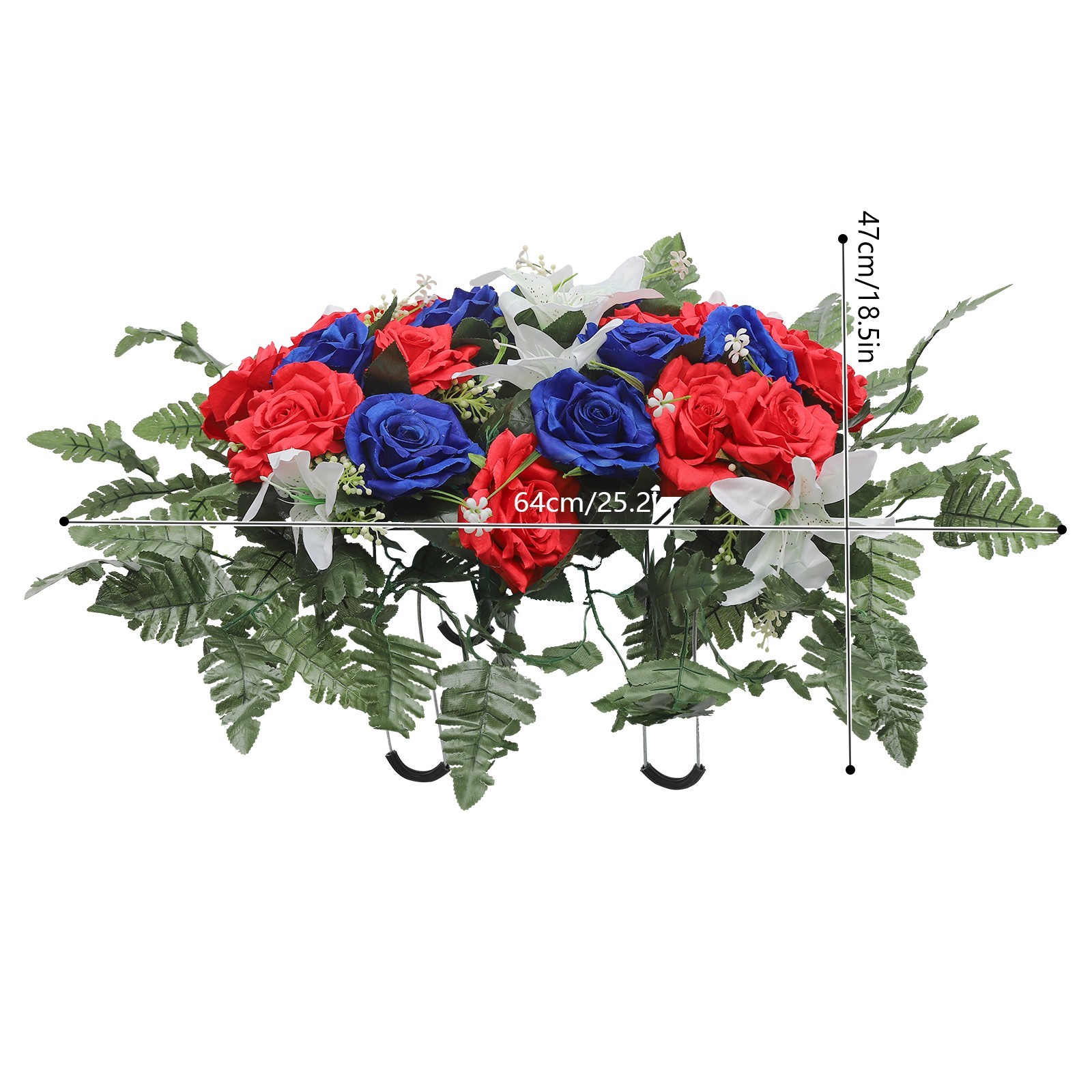 Artificial Flowers for Headstone Outdoor Grave Decorations Cemetery Flowers