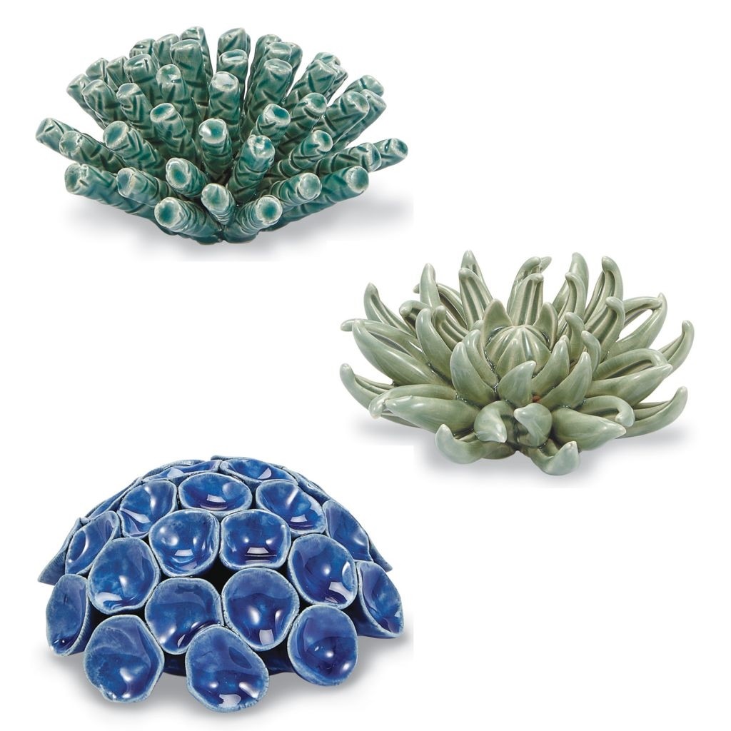 Mud Pie E9 Home Cactus Stoneware Coral Sitter 4in dia 40030024 Choose Design