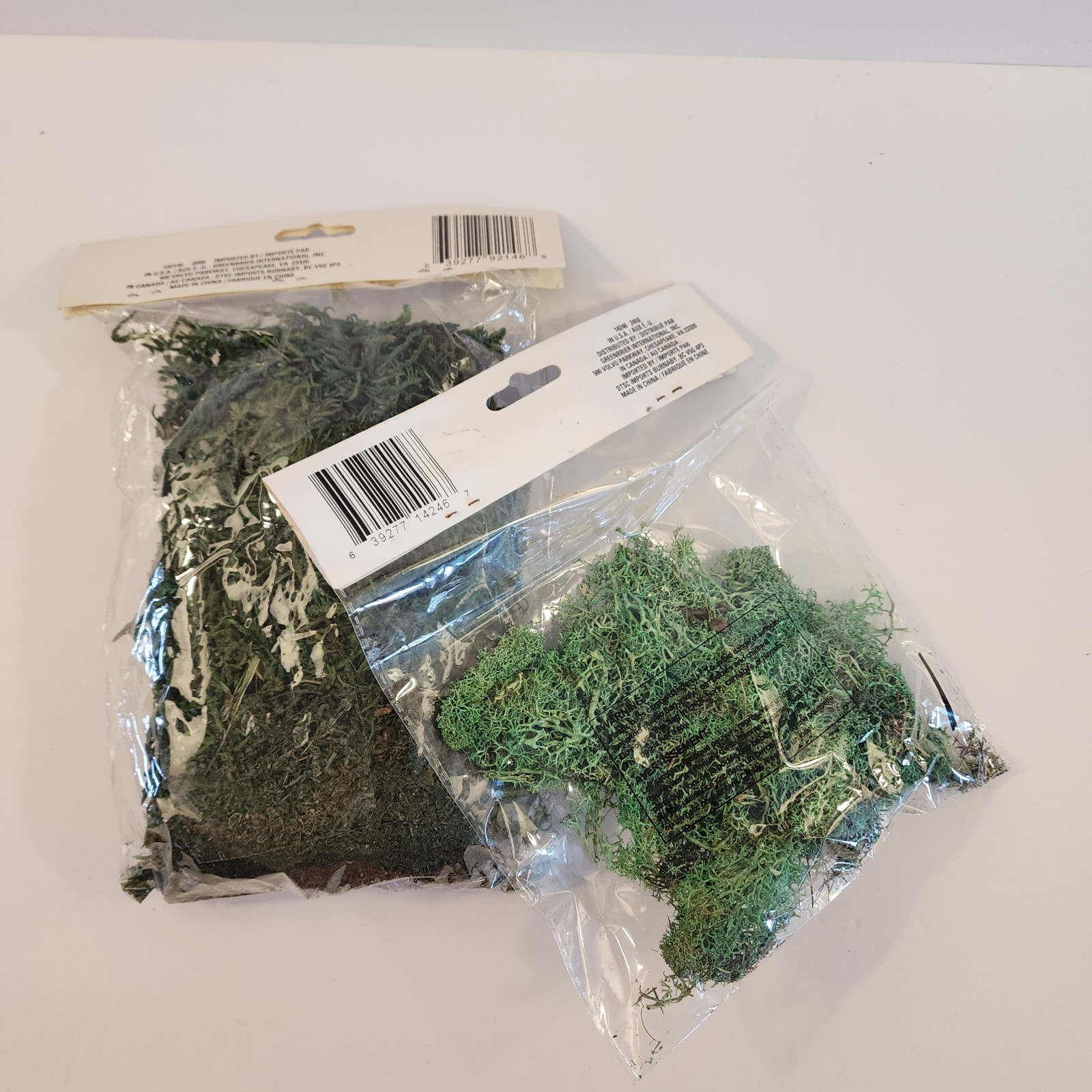 Floral Gardens; 1 Floral Moss; 1 Reindeer Moss; for Crafting/Decoration..