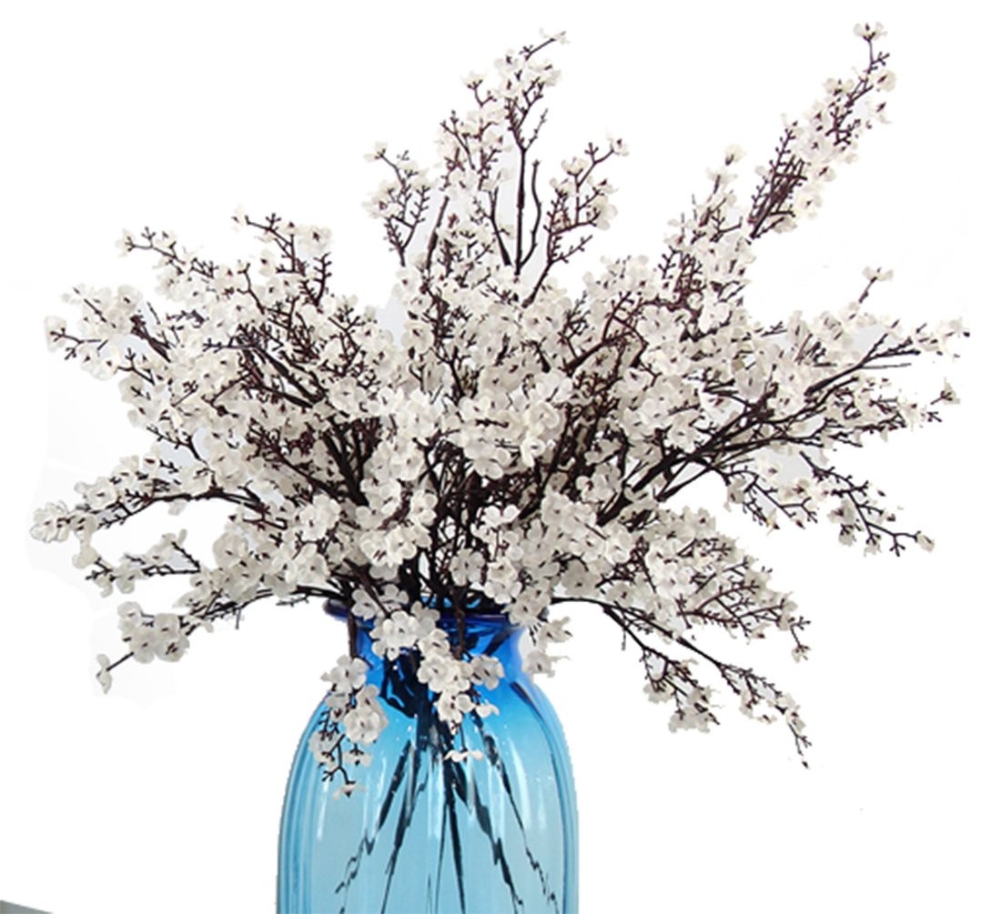Babys Breath Fabric Cloth Artificial Flowers 6 Bundle European Fake Silk Plan…