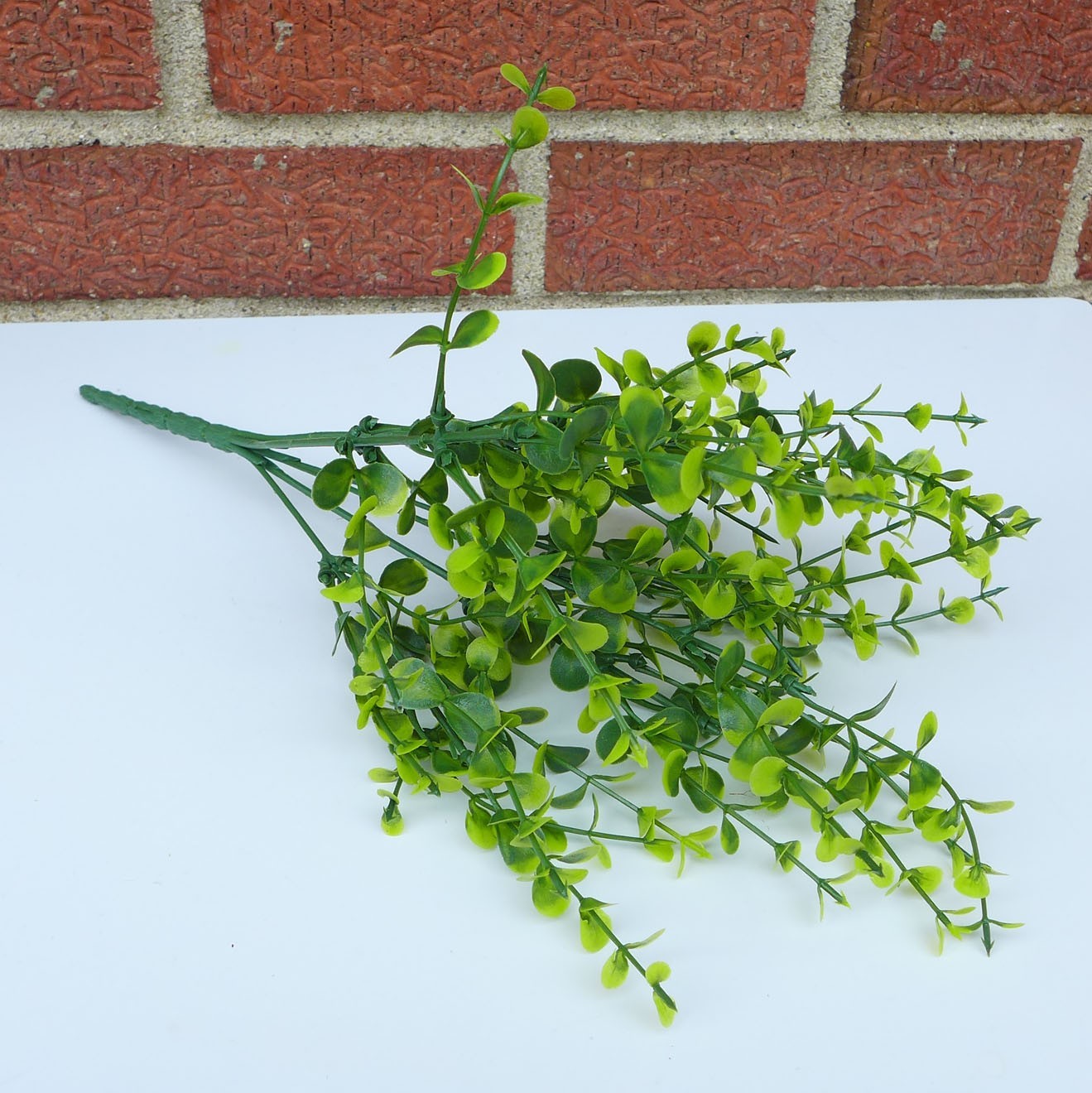 4 Pcs (7 stems Each ) Mini leaf Bushes Artificial Plastic Plants Grass