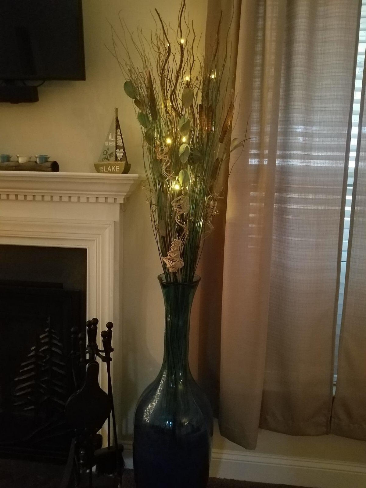 LIGHTSHARE Willow Branch Lighted Natural Decor 36Inch 16LED Brown USB