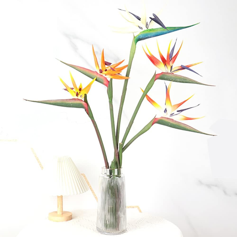 Artificial Flowers Bird of Paradise Greenery Plants Indoor outside Garland Home