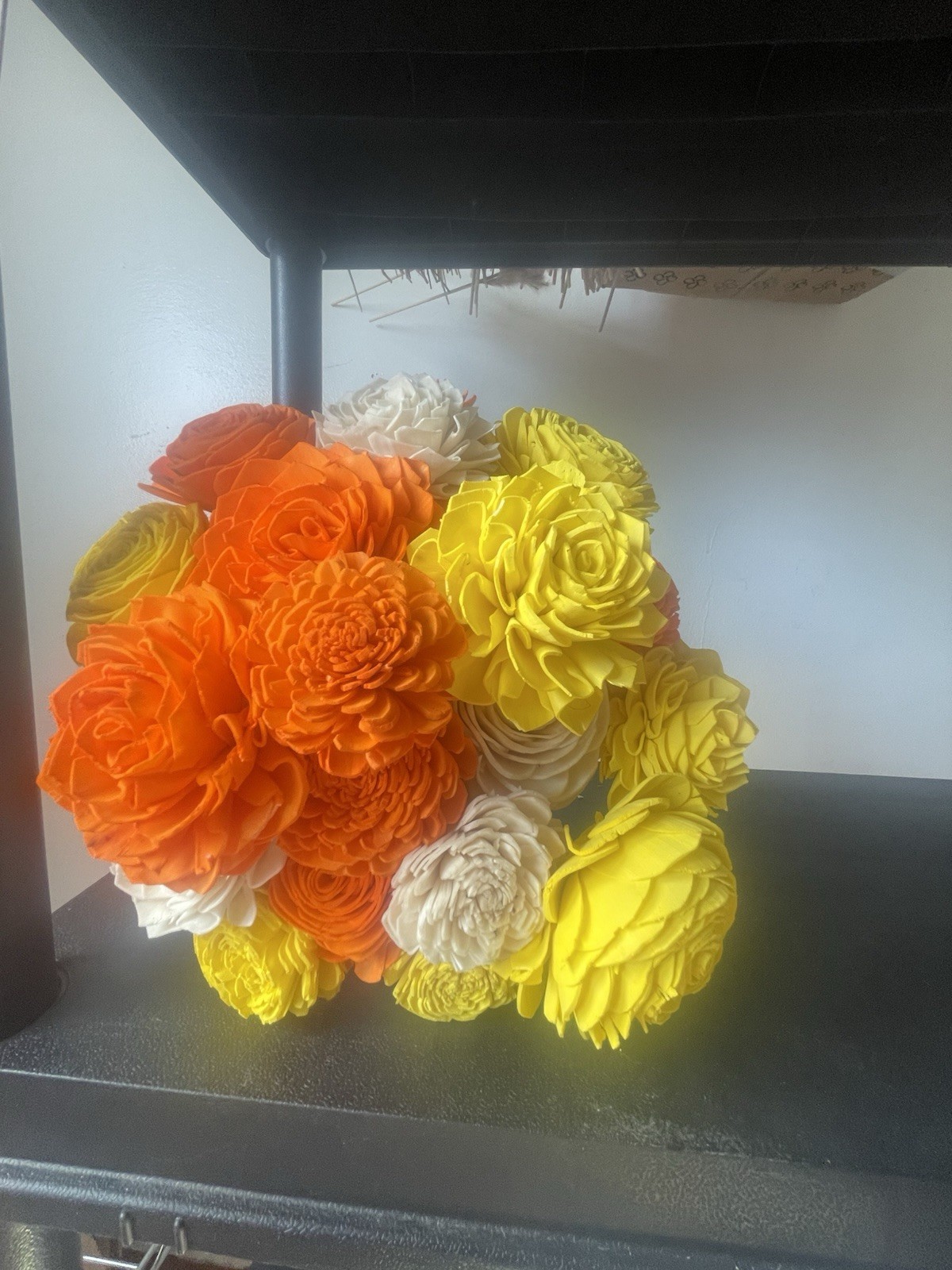 Handmade Wooden Flower Bundle Bouquet Arrangement – Sunshine