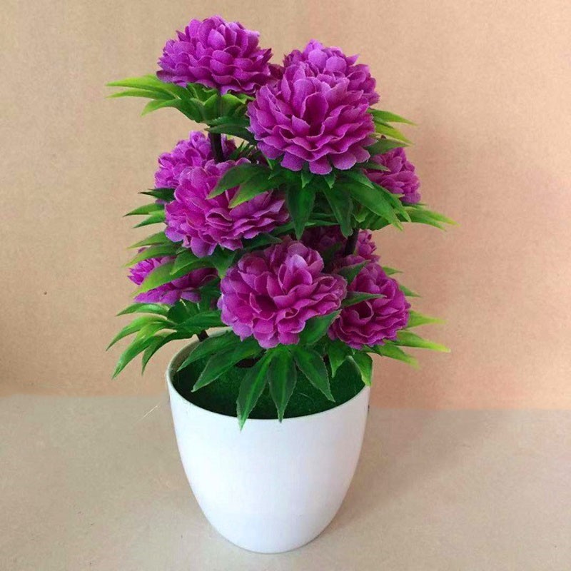 Artificial Bonsai Decor Desk Display Indoor Office Plant Potted Wedding