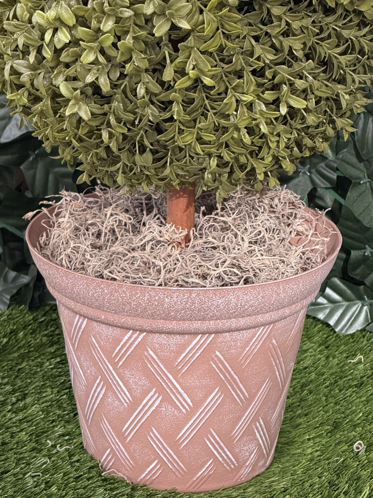 Topiary Approx. 22” Boxwood • 🌳 Maintenance-Free • Perfect for Office or Home!