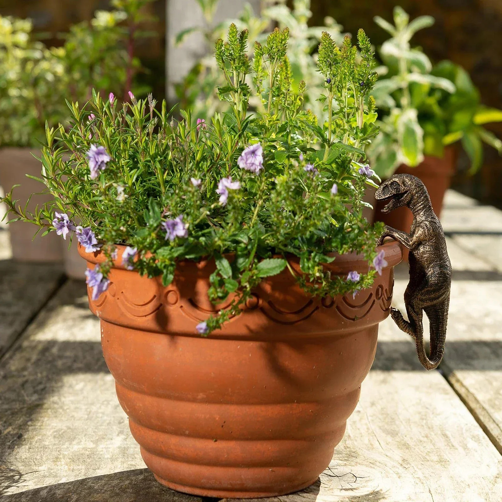 1Pc Small Dinosaur Decorations Flower Pot Bonsai Craft Decorations Flower Pot Pa