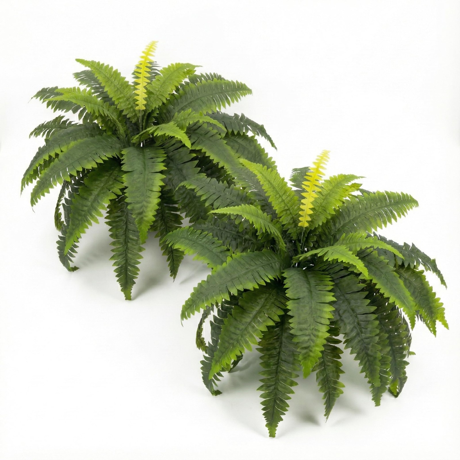 Artificial Ferns for Outdoors, Set of 2 Bouquets 33″ Diam Large Fake Ferns 37…