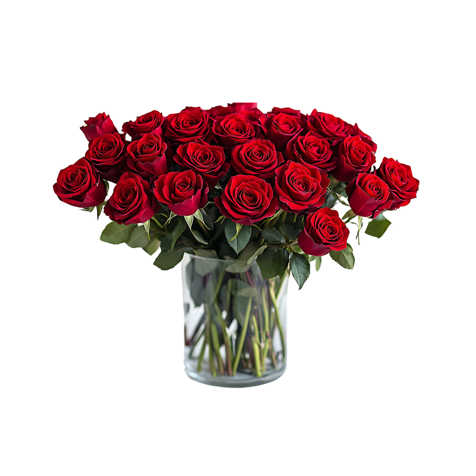 24 Real Premium Fresh Cut Red Roses – 24 Stems Fresh Flowers – Fresh Bouquets