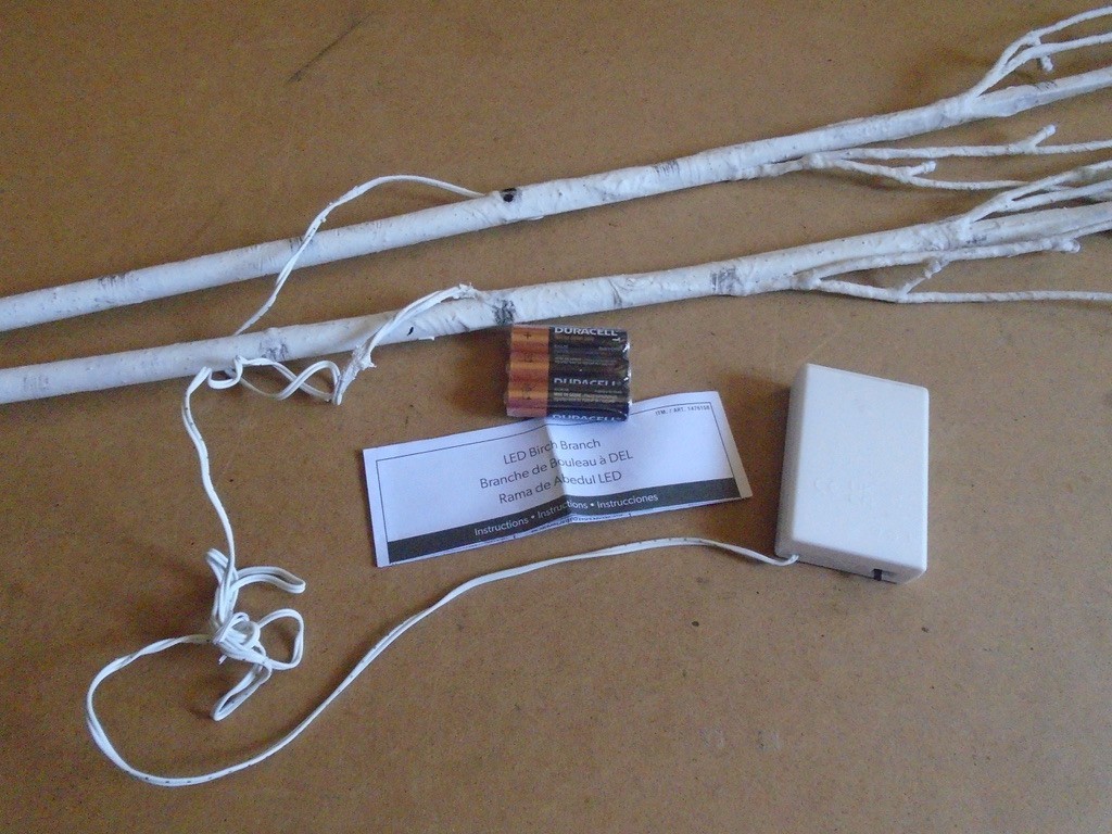 Evergreen LED Birch Branch Pack of 2 (battery operate)