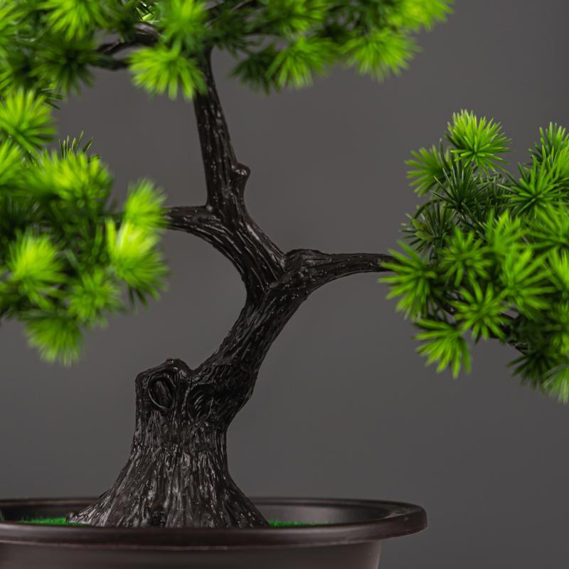 27cm Artificial Pine Bonsai – Fake Tree Ornament for Home & Desktop Decor