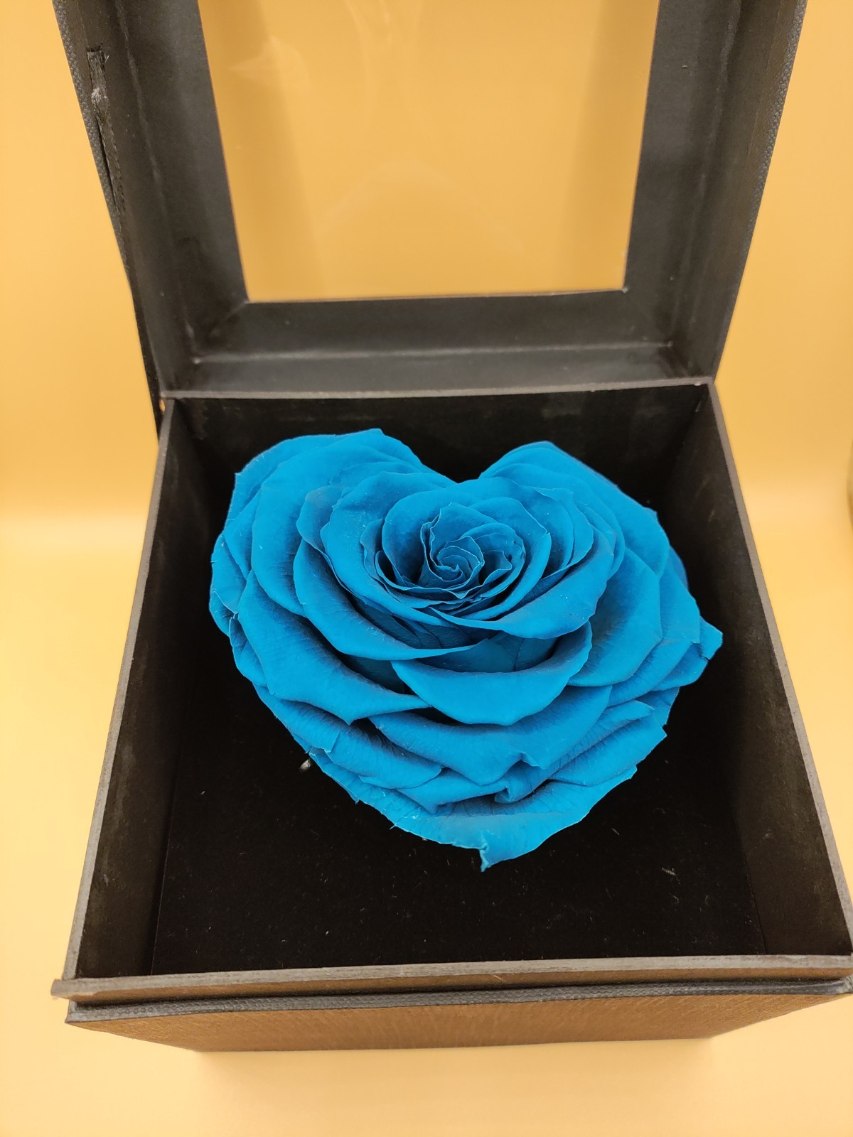 Natural (Forever) roses, 10 cm in heart. The best gift for mom, Him, Her.