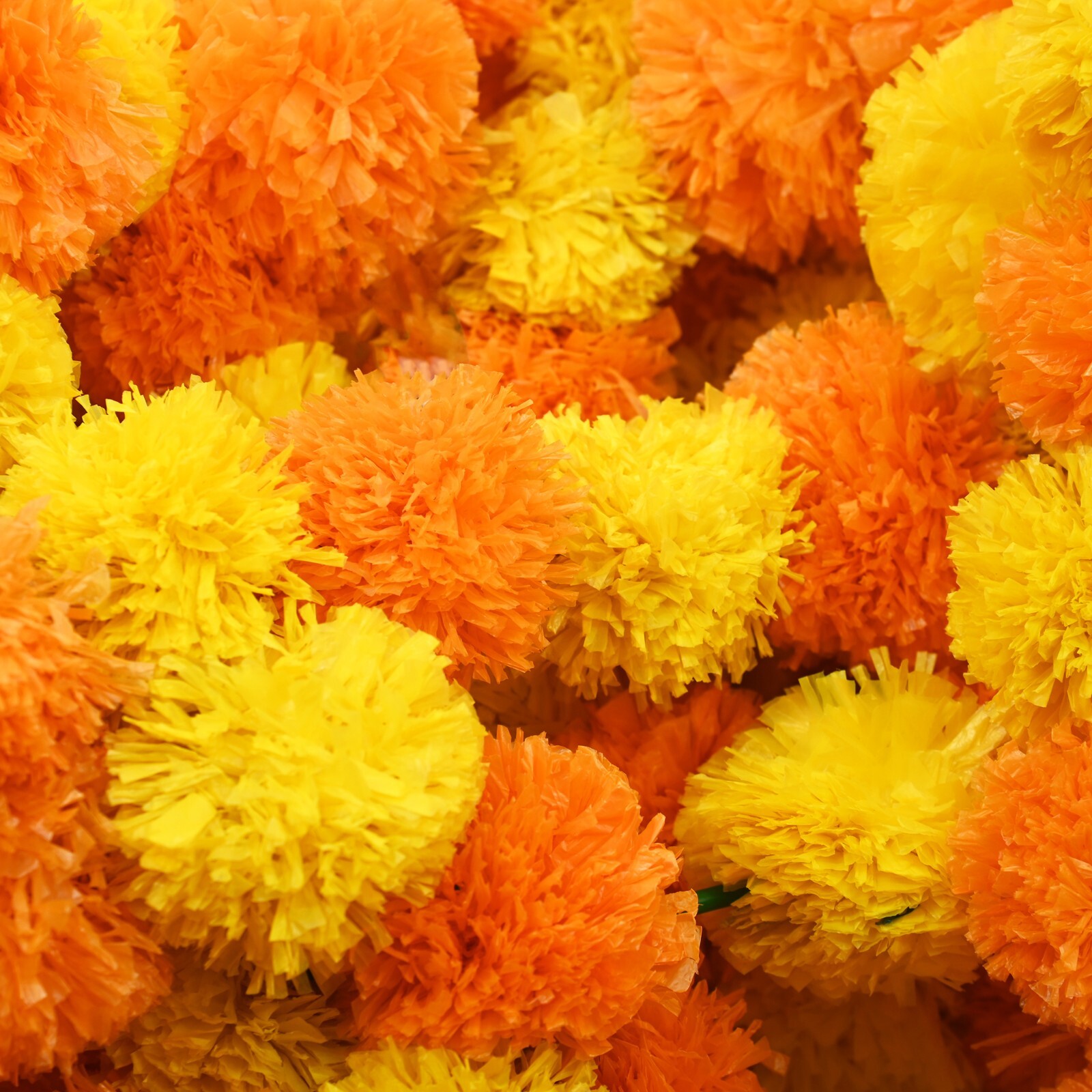 Wholesale Lot Artificial Marigold Flower Garlands Wedding Christmas Decoration