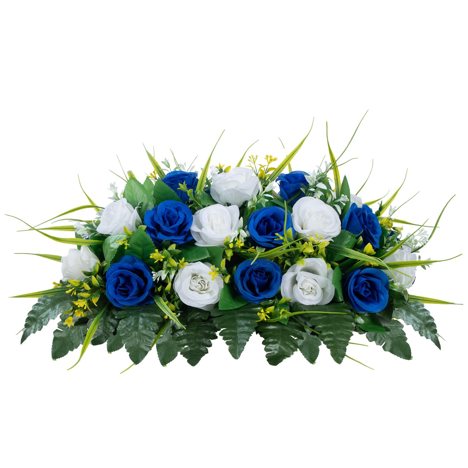 Cemetery Headstone Flower Saddle – Artificial Cemetery Flowers Rose, Grave De…