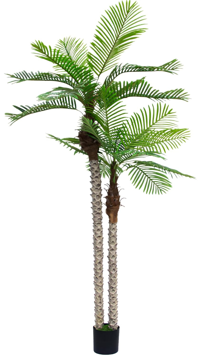 8FT Realistic Artificial Palm Tree – UV Resistant Indoor/Outdoor Decor