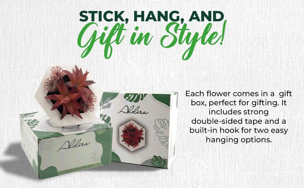 Small Vertical Faux Plant Wall Decor Accent Piece – Lightweight Plastic Frame…