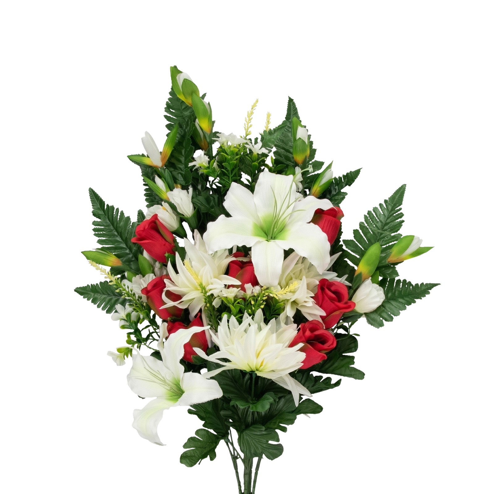Allstate 26″ Dahlia, Lily and Rose Artificial Silk Floral Half Bouquet