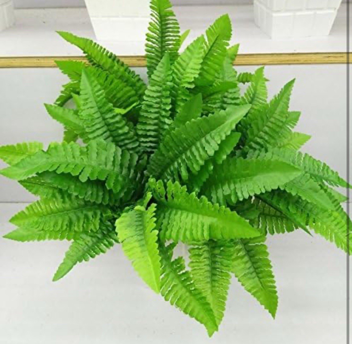 6x Artificial Fake Boston Fern Plants Bushes Artificial Ferns Outdoor Decor US