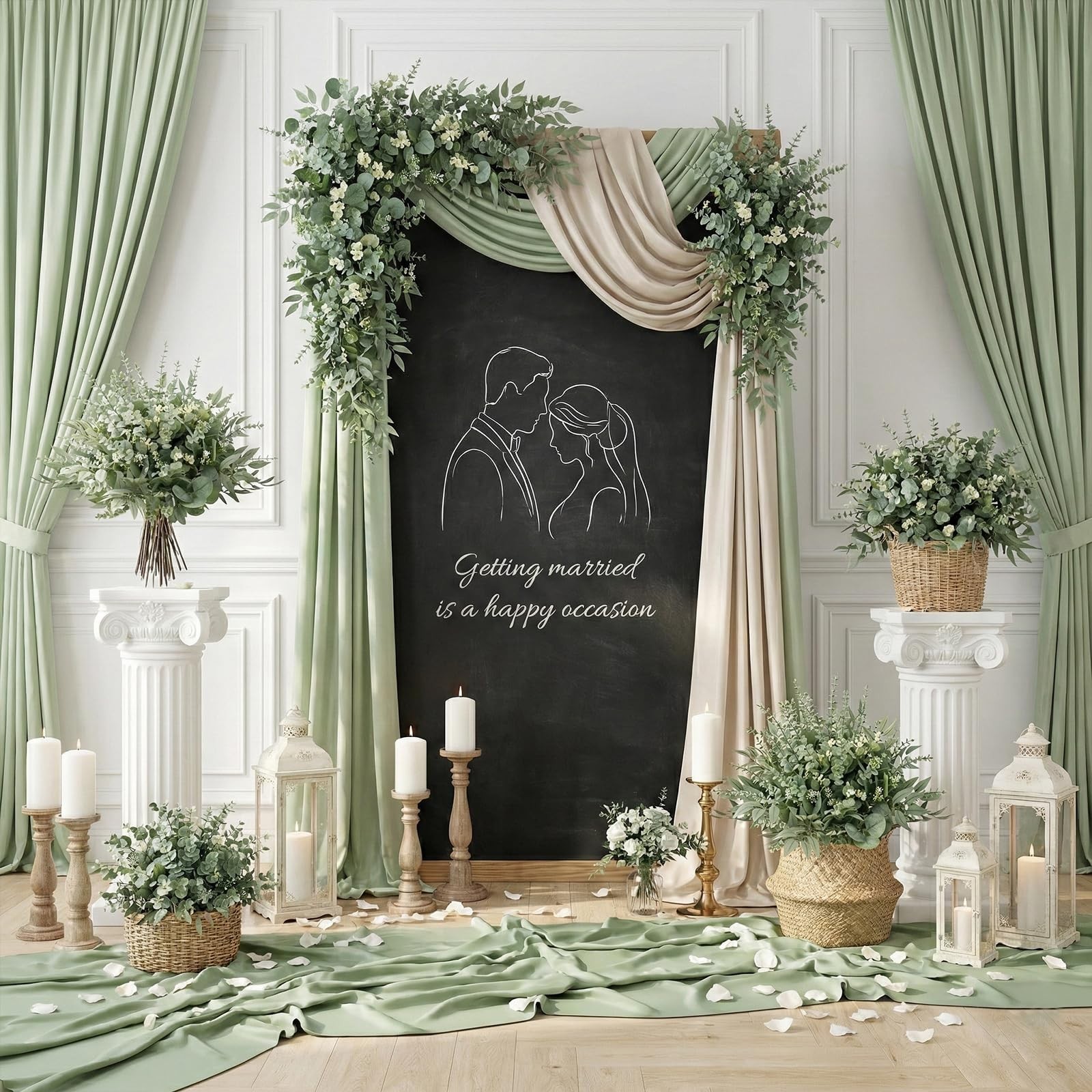 130 Pcs Artificial Eucalyptus Stems – Faux Greenery for Wedding Bouquets & Home