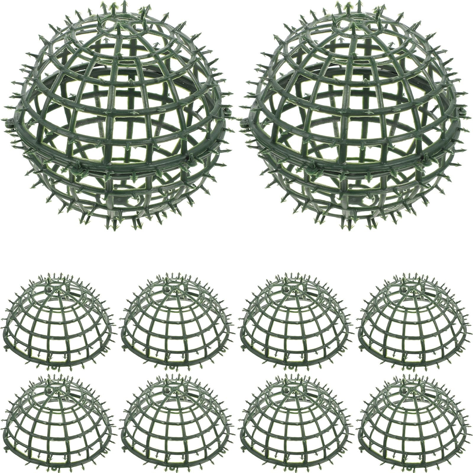 Artificial Plant Topiary Ball Support 6Pcs Grass Ball Rack 5.90 Inch Faux Gre…