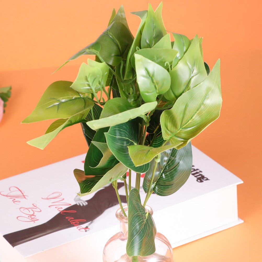 10 Pcs Artificial Plants Insert Decorations for Home Rooms Fake Wall