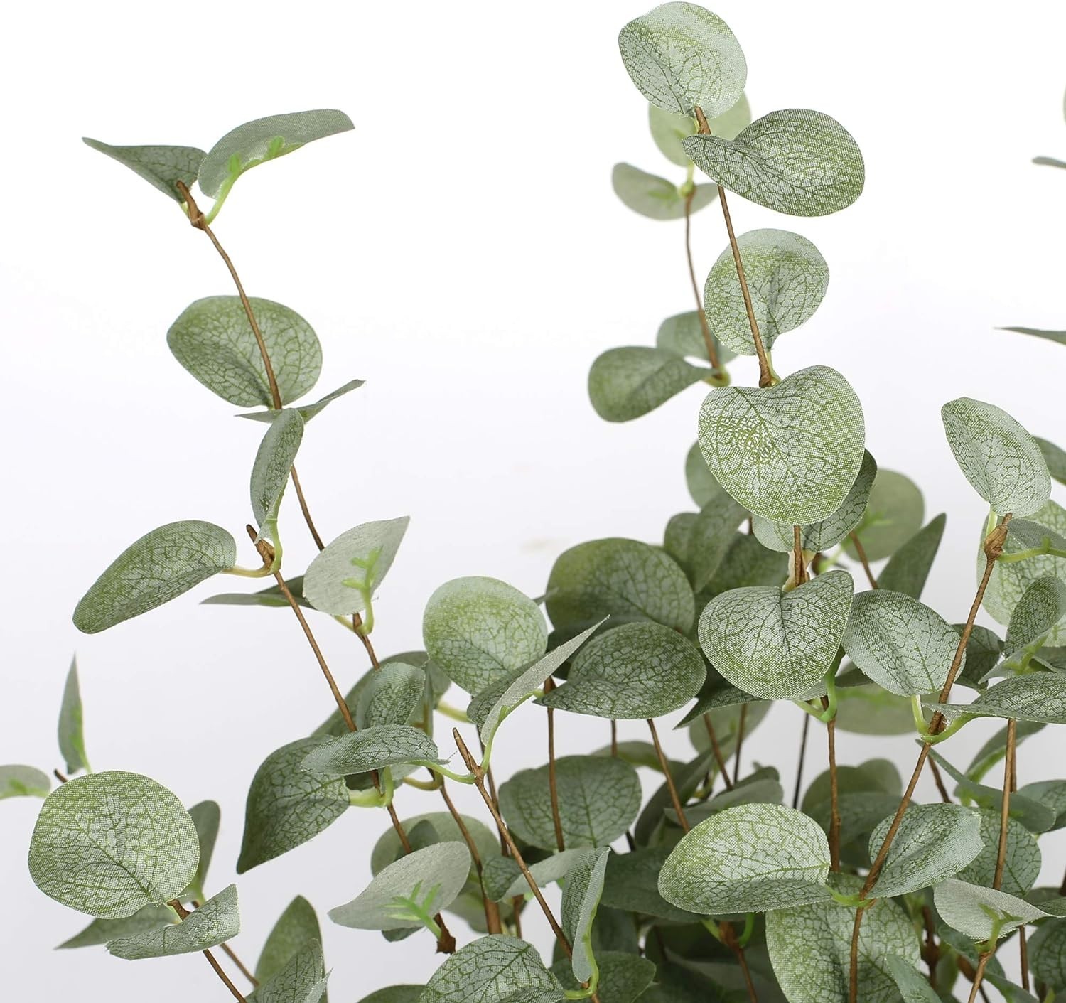 Waterproof Eucalyptus Stems – 6 Pcs 27″ Artificial Greenery for -Round Use