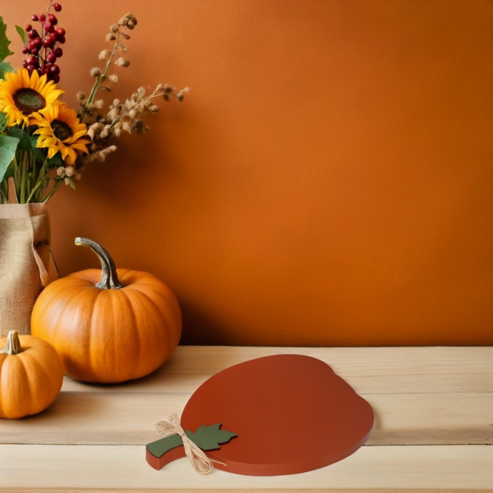 2 Set of 2 Rustic Wooden Pumpkin Signs Thanksgiving Fall Table Decorations